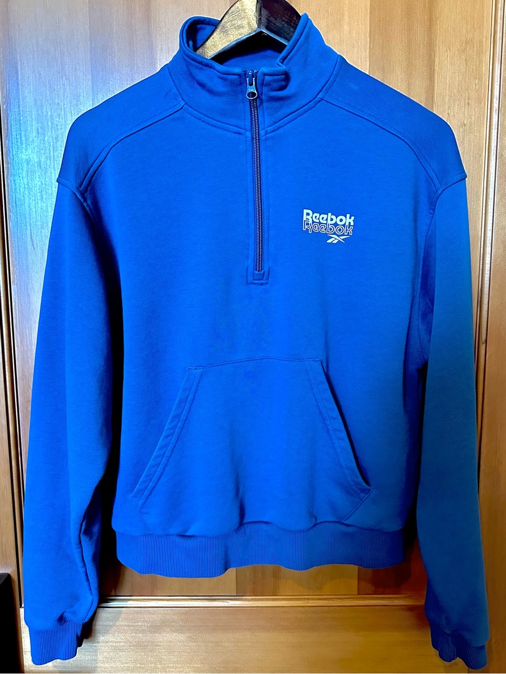 Reebok Women’s Royal Blue Quarter-Zip Pullover Sweater